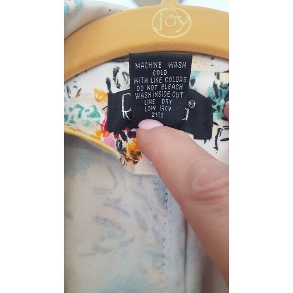 Rafaella CIty Garden  Print‎  jacket, Size 12, Cotton, unlined - Picture 3 of 6